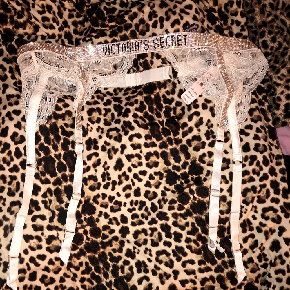 Victoria Secret Bling Lace Garter Belt